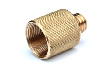 Rycote 5/8"-27 Female to 3/8" Male brass stand adaptor, for US stands Rycote 5/8"-27 Female to 3/8" Male brass stand adaptor, for US stands