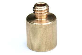 Rycote 5/8"-27 Female to 3/8" Male brass stand adaptor, for US stands Rycote 5/8"-27 Female to 3/8" Male brass stand adaptor, for US stands