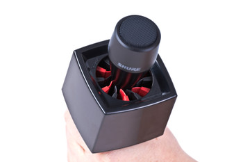 107301 Square Black Mic Flag in use with Shure VP64 107301 Square Black Mic Flag in use with Shure VP64