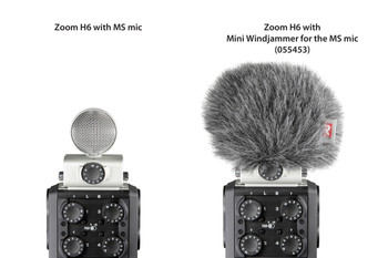 Rycote Mini Windjammer for Zoom H6 Mid-Side module Rycote Mini Windjammer for Zoom H6 Mid-Side module