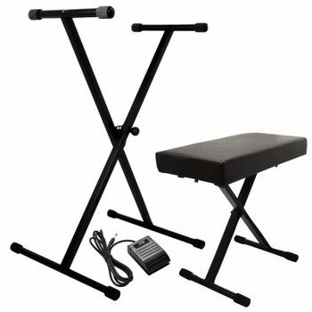 On-Stage Stands KPK6520 CB Keyboard Stand, Bench & Sustain Pedal On-Stage Stands KPK6520 CB Keyboard Stand, Bench & Sustain Pedal