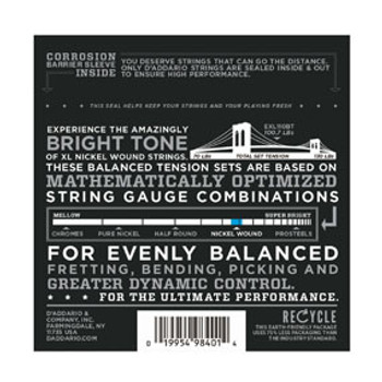 D'Addario EXL110BT Nickel Wound Light Gauge Electric Guitar Strings