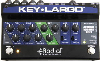Radial Key-Largo Keyboard Mixer - Top Radial Key-Largo Keyboard Mixer - Top