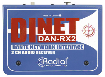 Radial DiNET DAN-RX2 2-Channel Dante Network Receiver Radial DiNET DAN-RX2 2-Channel Dante Network Receiver