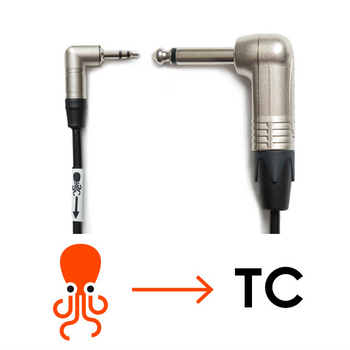 Tentacle to 6.3mm jack cable 90° Tentacle to 6.3mm jack cable 90°