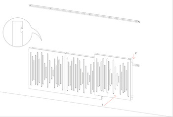 Vicoustic VicFix J Profile 2M - Panel Mounting Channels - Box of 20 Vicoustic VicFix J Profile 2M - Panel Mounting Channels - Box of 20