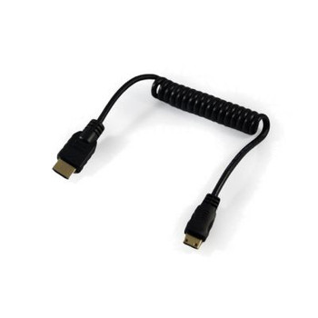 ProVideo HDMI Male to HDMI Mini Male Coiled Cable (17.7'' Extended) ProVideo HDMI Male to HDMI Mini Male Coiled Cable (17.7'' Extended)