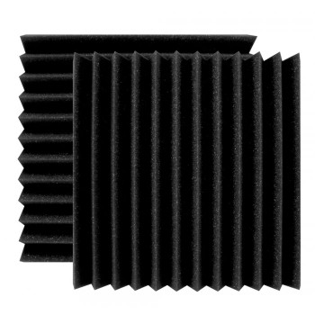 Ultimate Acoustics UA-WPW-12 Foam Wedge Panel - Charcoal - 24 Pack Ultimate Acoustics UA-WPW-12 Foam Wedge Panel - Charcoal - 24 Pack