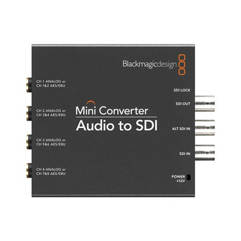 Blackmagic Design Mini Converter - Audio to SDI Blackmagic Design Mini Converter - Audio to SDI