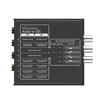 Blackmagic Design Mini Converter - Audio to SDI Blackmagic Design Mini Converter - Audio to SDI