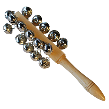 Granite 21-Jingle Chrome Sleigh bell on Handle Granite 21-Jingle Chrome Sleigh bell on Handle