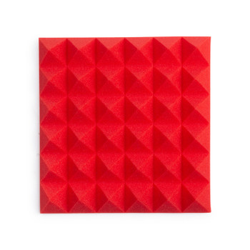 Gator Pack of Red 12x12" Acoustic Pyramid Panel Gator Pack of Red 12x12" Acoustic Pyramid Panel