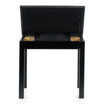 Gator Deluxe Wooden Piano Bench in Black Gator Deluxe Wooden Piano Bench in Black