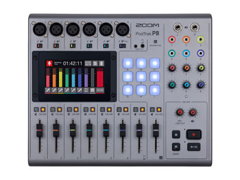 ZOOM PodTrak P8 Portable Multitrack Podcast Recorder ZOOM PodTrak P8 Portable Multitrack Podcast Recorder