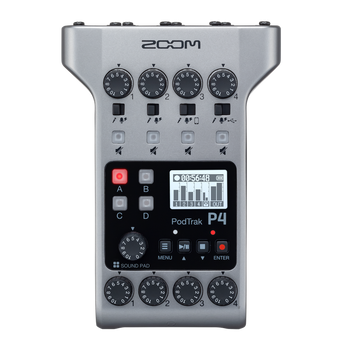 ZOOM PodTrak P4 Portable Multitrack Podcast Recorder
