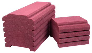 Auralex 6x 12x24" and 4x 12x12" Royale panels in Burgundy Auralex 6x 12x24" and 4x 12x12" Royale panels in Burgundy