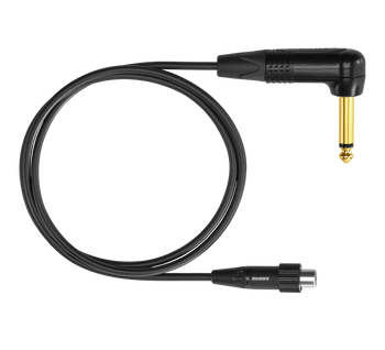 Shure WA307 Connects Bodypack Transmitter to Electric Instrument Shure WA307 Connects Bodypack Transmitter to Electric Instrument