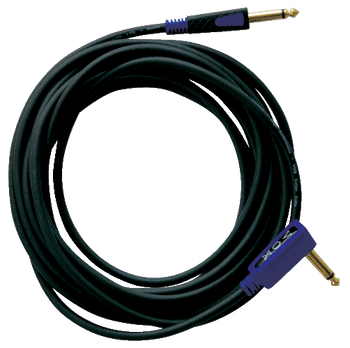 Vox VGS Rock Cable - Black High Quality Cable - Right-Angle to Straight Vox VGS Rock Cable - Black High Quality Cable - Right-Angle to Straight