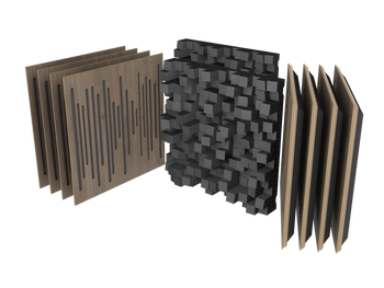 Vicoustic VicStudio Box - (8) Wavewood Ultra Lite and (2) Multifuser DC3 Vicoustic VicStudio Box - (8) Wavewood Ultra Lite and (2) Multifuser DC3