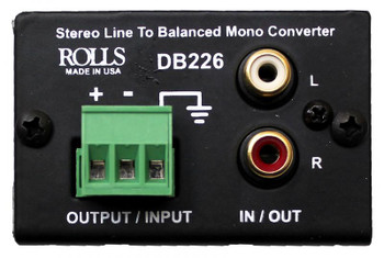 Rolls DB226 Stereo line to balanced mono converter Rolls DB226 Stereo line to balanced mono converter