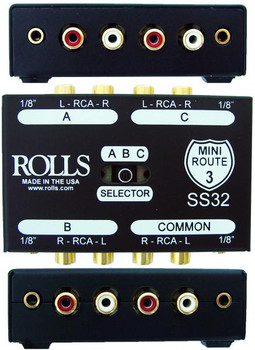 Rolls SS32 3 Way Stereo Switch Rolls SS32 3 Way Stereo Switch