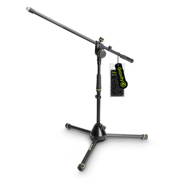 GRAVITY Short Microphone Stand with Folding Tripod Base and 2-Point Adjustment Boom GRAVITY Short Microphone Stand with Folding Tripod Base and 2-Point Adjustment Boom