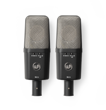 Warm Audio WA-14SP Stereo Pair Large-Diaphragm Condenser Microphone Warm Audio WA-14SP Stereo Pair Large-Diaphragm Condenser Microphone