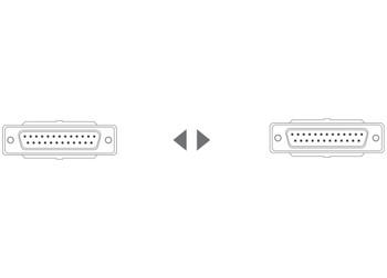 ALVA D-Sub25 to D-Sub25 AES/ABU Cable ALVA D-Sub25 to D-Sub25 AES/ABU Cable