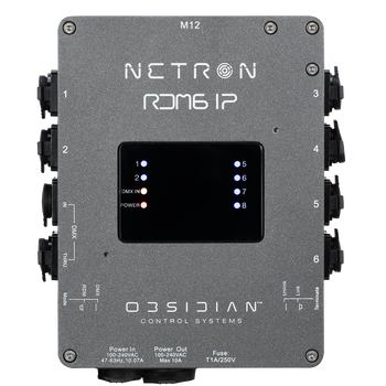 Obsidian Control RDM6 IP 6-Port IP66 DMX RDM Splitter Obsidian Control RDM6 IP 6-Port IP66 DMX RDM Splitter