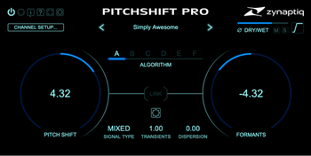 Zynaptiq PITCHSHIFT Plug-In Zynaptiq PITCHSHIFT Plug-In