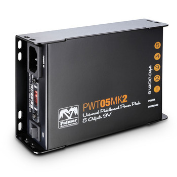 Palmer PWT05 MKII US Universal Pedalboard Power Pack 5 Outputs Palmer PWT05 MKII US Universal Pedalboard Power Pack 5 Outputs