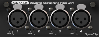 Auvitran AxC-AX4M Mic/Line card with 4 In with dual preamp on 4x XLR