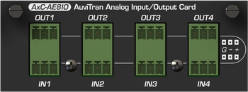 Auvitran AxC-AE8io Analog Input and Output card with 4 In and 4 Out card on Euroblock