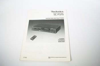 Technics SL-P370 Operating Instructions / Manual [USED]