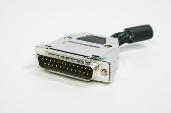 DB25 (DE25) Solder Connector - Gold Pin - Plastic Chrome Hood [USED]