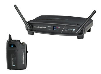 Audio-Technica System-10 ATW-R1100 Receiver & ATW-T1001 UniPak Transmitter System Audio-Technica System-10 ATW-R1100 Receiver & ATW-T1001 UniPak Transmitter System