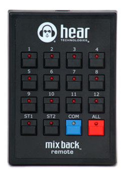 Hear Technologies Mix Back Talkback Remote Hear Technologies Mix Back Talkback Remote