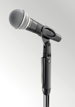 Microphone and mic clamp and sold separately. Microphone and mic clamp and sold separately.