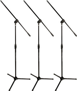 Ultimate Support MC-40B Pro - 3 Pack Microphone Stand W/ Boom Ultimate Support MC-40B Pro - 3 Pack Microphone Stand W/ Boom