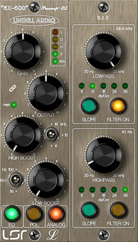 Lindell Audio 6X-500 Preamp w/Filters Plugin Lindell Audio 6X-500 Preamp w/Filters Plugin
