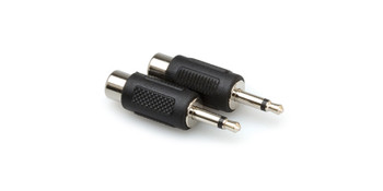 Hosa GRM-114 Adaptors RCA to 3.5 mm TS 2pc. Hosa GRM-114 Adaptors RCA to 3.5 mm TS 2pc.