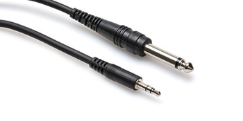 Hosa Mono Interconnect 1/4 in TS to 3.5 mm TRS Hosa Mono Interconnect 1/4 in TS to 3.5 mm TRS