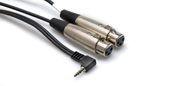 Hosa CYX-400F Microphone Cable Dual XLR3F to Right-angle 3.5 mm TRS Hosa CYX-400F Microphone Cable Dual XLR3F to Right-angle 3.5 mm TRS