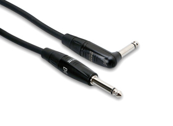 Hosa Pro Guitar Cable - REAN 1/4" TS Right-Angle to Straight Hosa Pro Guitar Cable - REAN 1/4" TS Right-Angle to Straight