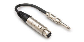 Hosa MIT-176 Impedance Transformer XLR3F to 1/4 in TS 6 in. Hosa MIT-176 Impedance Transformer XLR3F to 1/4 in TS 6 in.