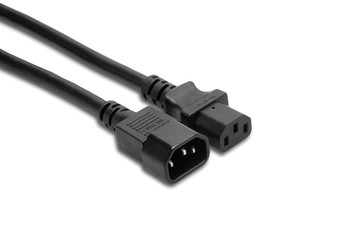 Hosa PWL-400 Power Extension Cord IEC C14 to IEC C13 Hosa PWL-400 Power Extension Cord IEC C14 to IEC C13