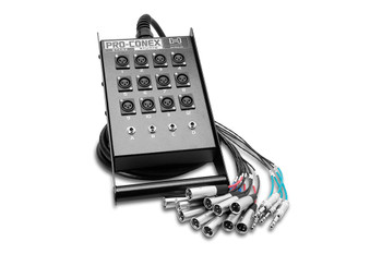 Hosa SH-12X4-000 Pro-Conex Stage Box Snake 12 x XLR Sends and 4 x 1/4 in TRS Returns Hosa SH-12X4-000 Pro-Conex Stage Box Snake 12 x XLR Sends and 4 x 1/4 in TRS Returns