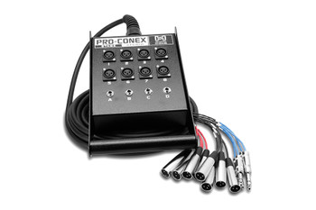 Hosa SH-8X4-000 Pro-Conex Stage Box Snake 8 x XLR Sends and 4 x 1/4 in TRS Returns Hosa SH-8X4-000 Pro-Conex Stage Box Snake 8 x XLR Sends and 4 x 1/4 in TRS Returns