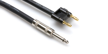 Hosa Speaker Cable 1/4 in TS to Dual Banana Hosa Speaker Cable 1/4 in TS to Dual Banana