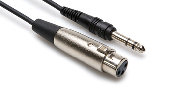 Hosa Balanced Interconnect XLR3F to 1/4 in TRS Hosa Balanced Interconnect XLR3F to 1/4 in TRS